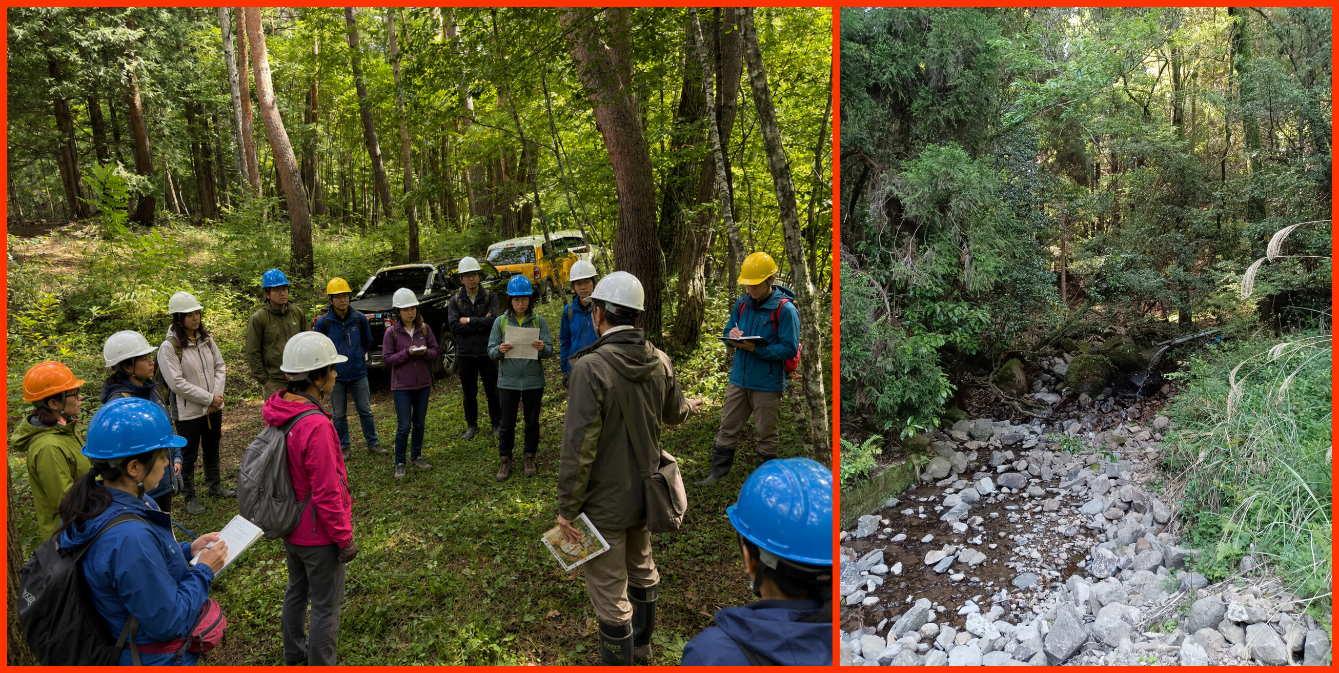 五感で学ぶフィールド研修のイメージ